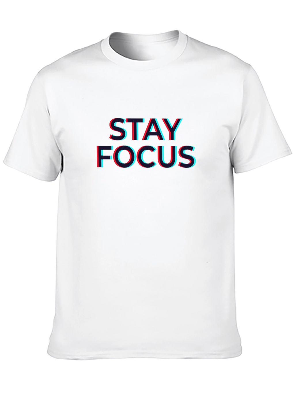 Stay Focus T-Shirt - Trendy 3D Style