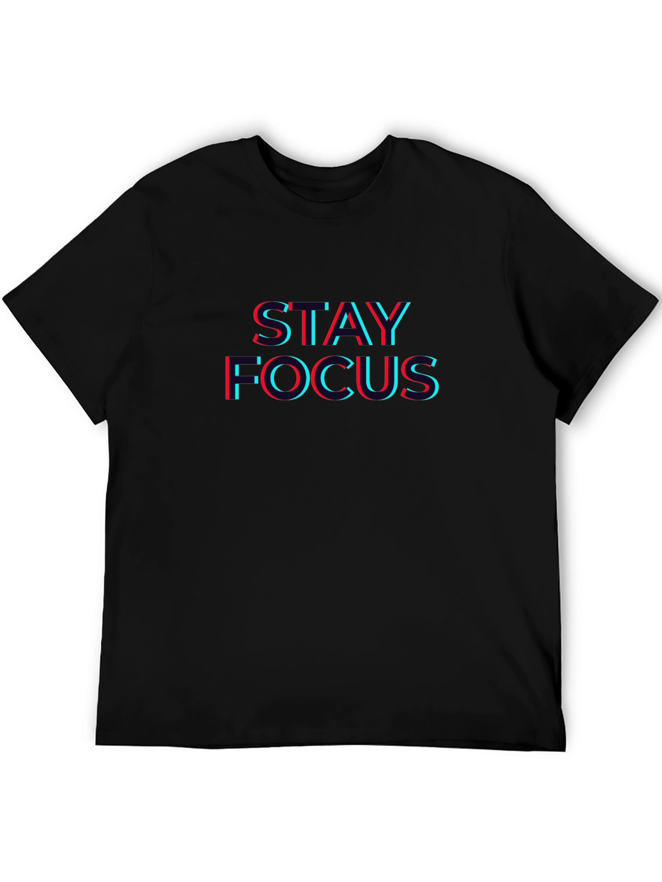 Stay Focus T-Shirt - Trendy 3D Style