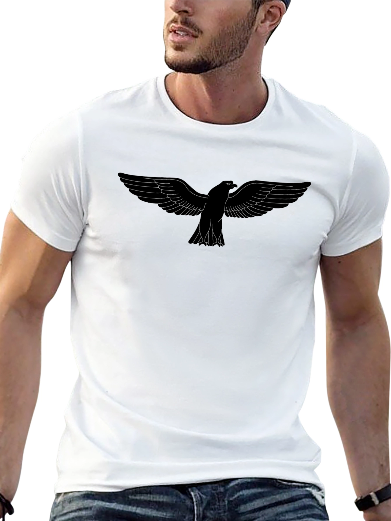 Black Eagle Graphic Tee - Stylish Mens T-Shirt