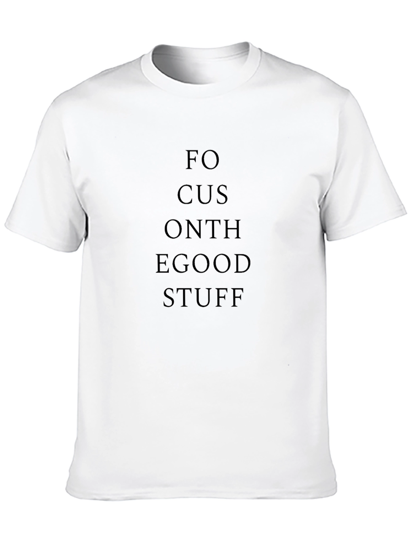 Focus on the Good Stuff - Black Graphic T-Shirt