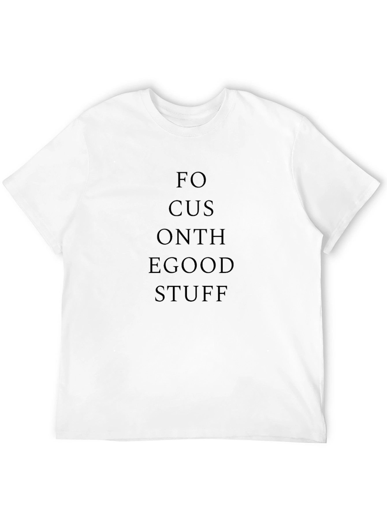 Focus on the Good Stuff - Black Graphic T-Shirt