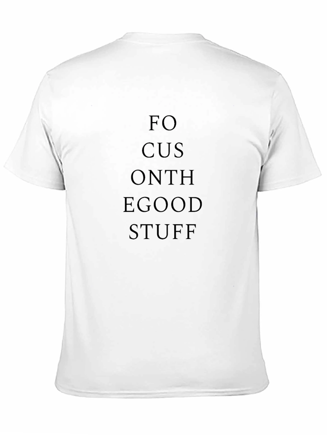 Focus on the Good Stuff - Black Graphic T-Shirt