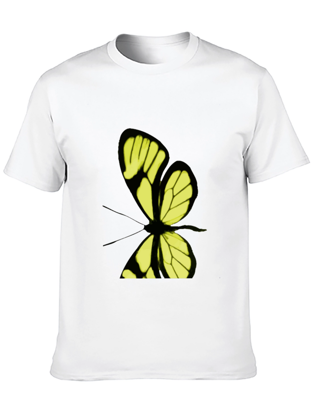 Butterfly Graphic Print T-Shirt - Stylish Casual Wear