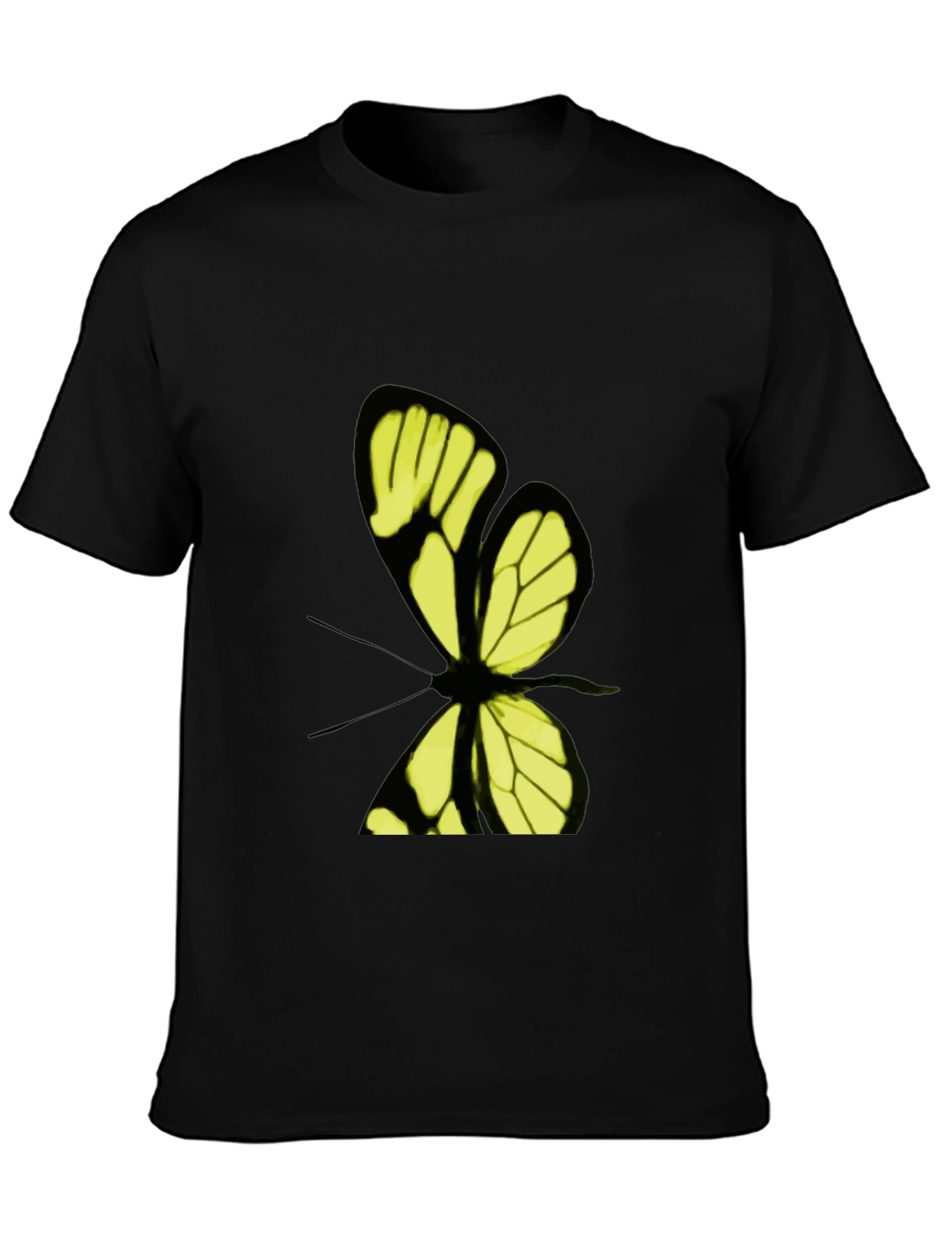Butterfly Graphic Print T-Shirt - Stylish Casual Wear