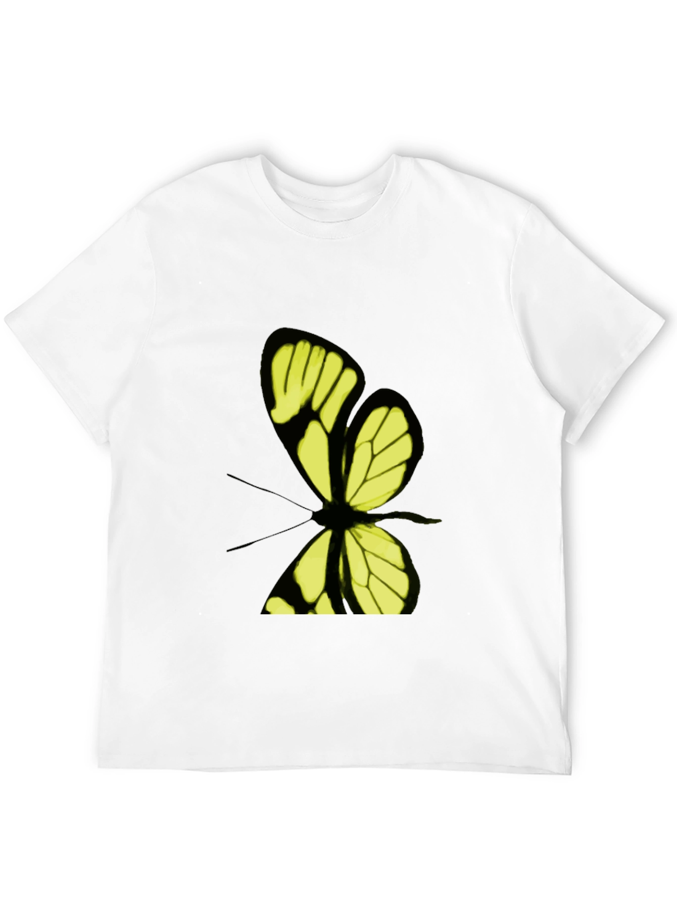 Butterfly Graphic Print T-Shirt - Stylish Casual Wear