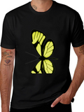 Butterfly Graphic Print T-Shirt - Stylish Casual Wear
