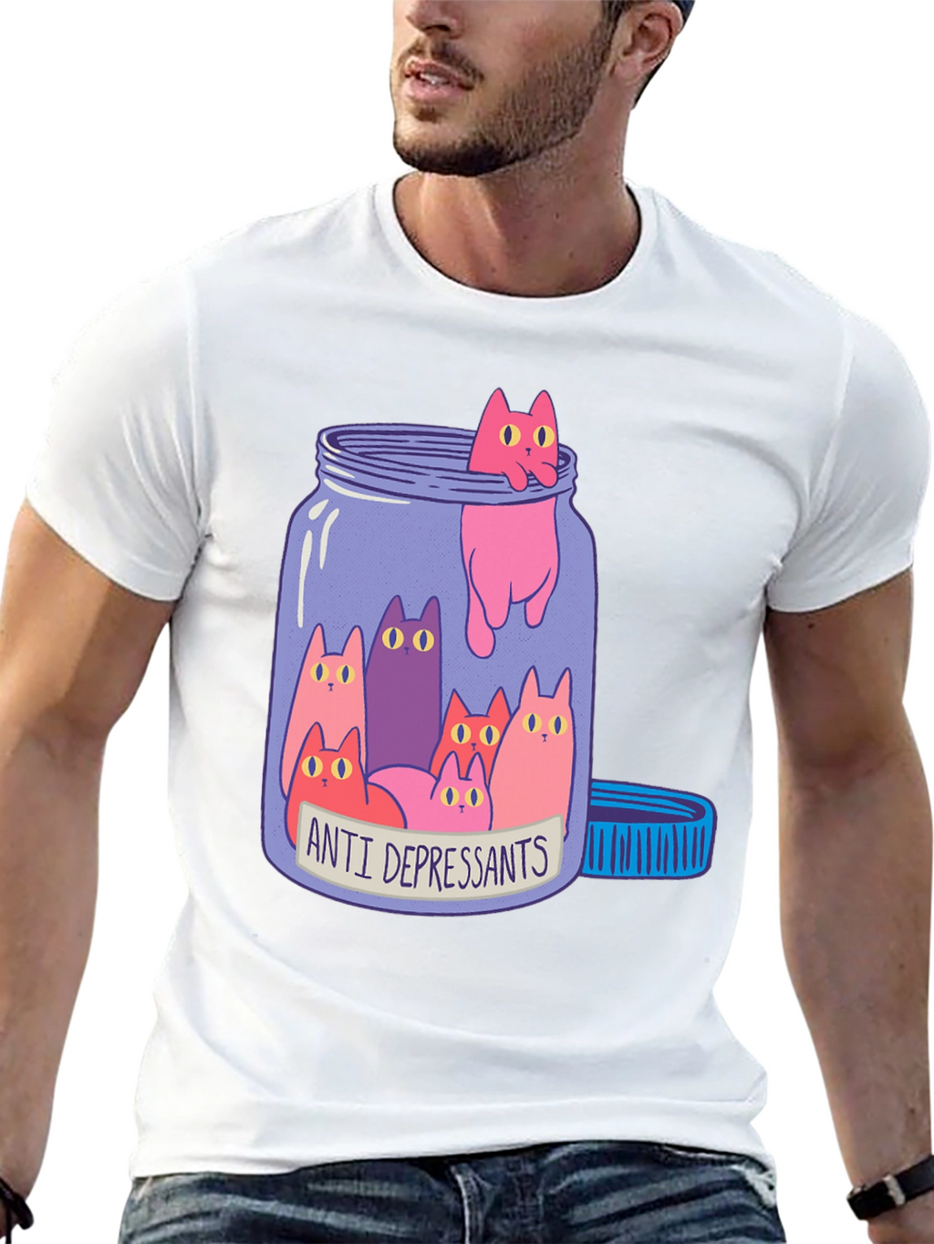 Anti-Depressant Cat T-Shirt