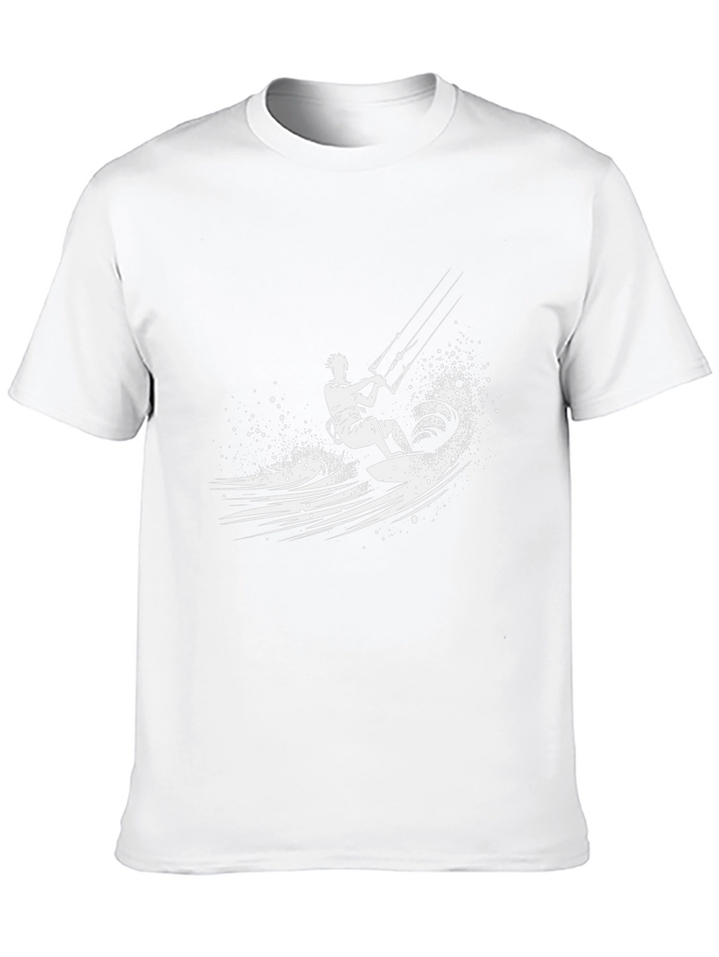 Kitesurfing Graphic Tee - Mens Black T-Shirt