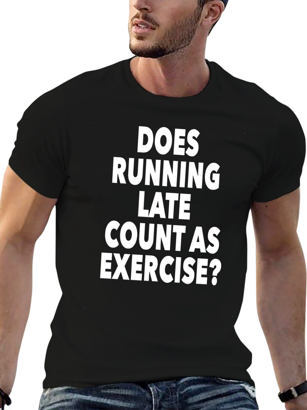 Funny Running Late Exercise T-Shirt