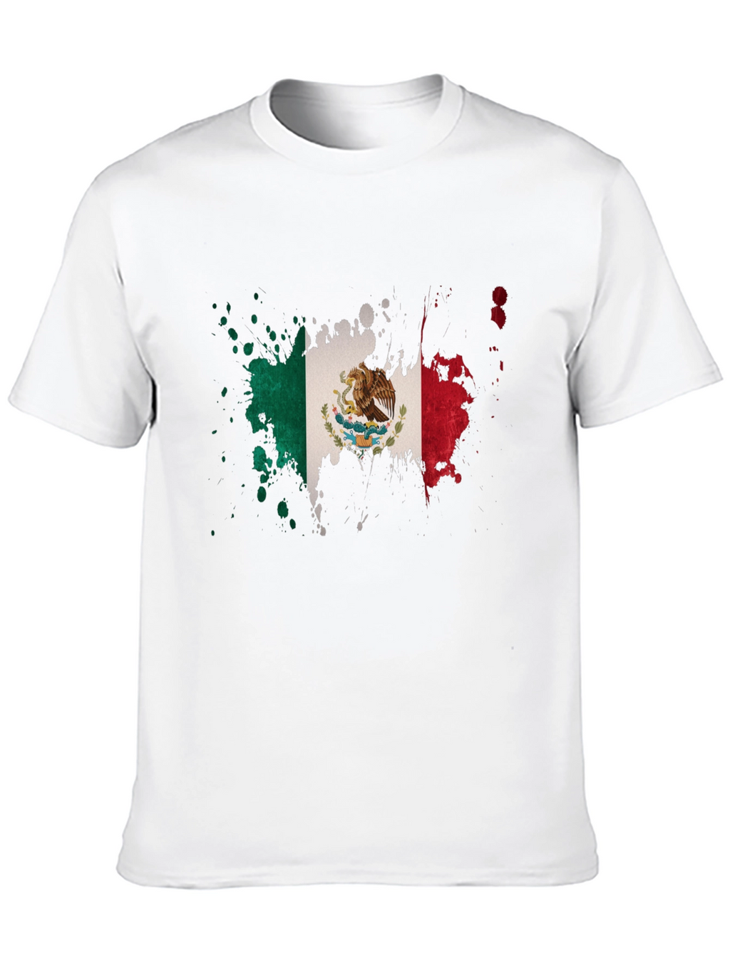 Mexican Flag Splatter T-Shirt