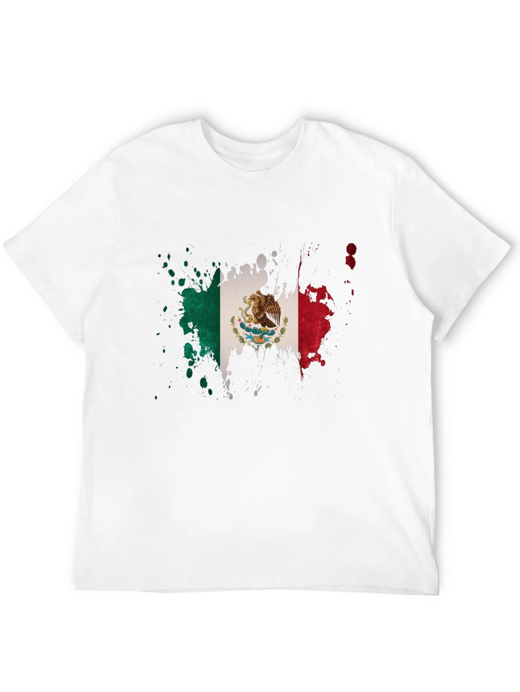 Mexican Flag Splatter T-Shirt