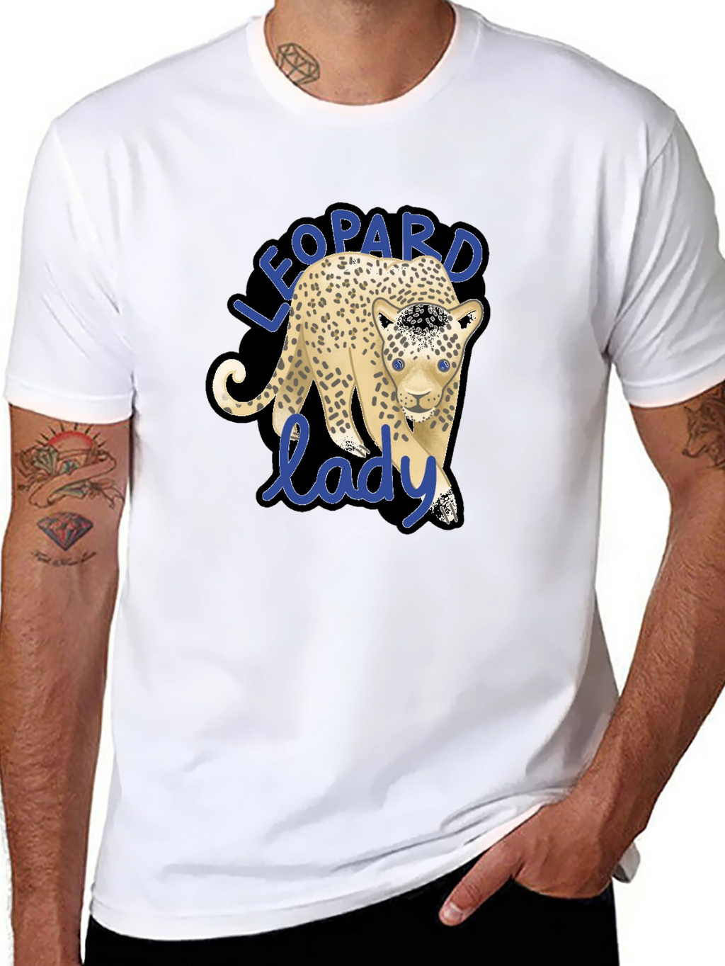 Leopard Lady Graphic Tee - Stylish Casual Wear