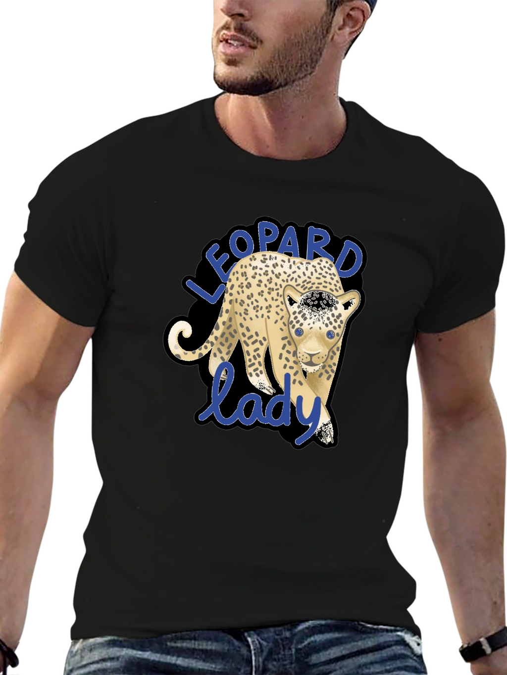 Leopard Lady Graphic Tee - Stylish Casual Wear