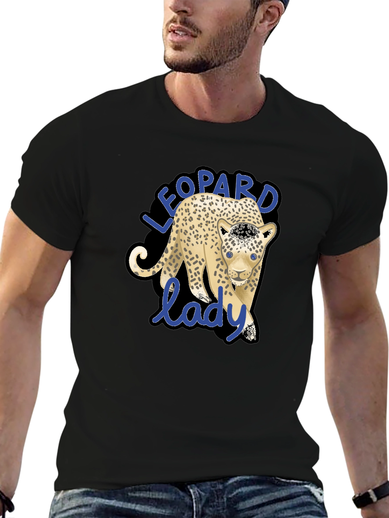 Leopard Lady Graphic Tee - Stylish Casual Wear
