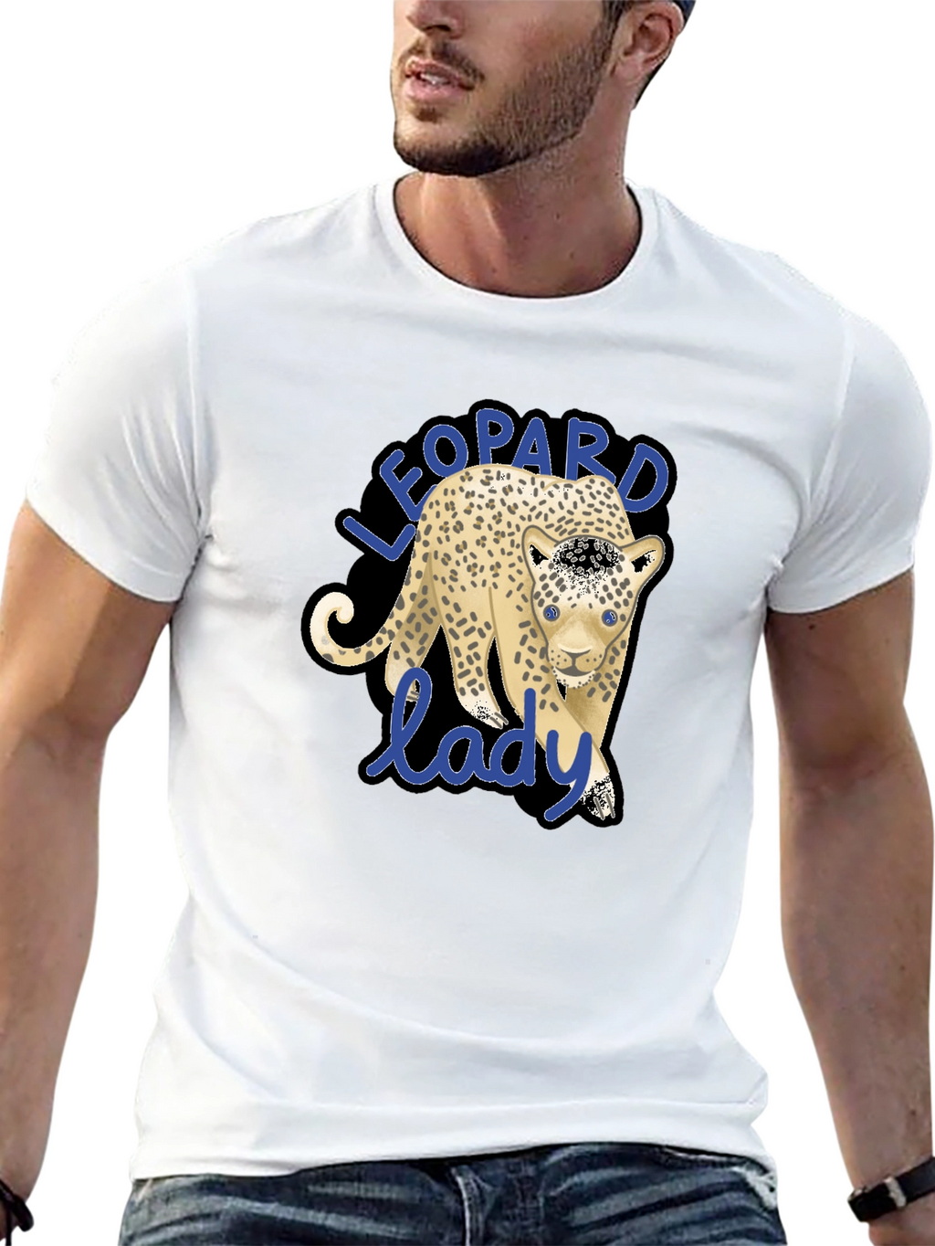 Leopard Lady Graphic Tee - Stylish Casual Wear