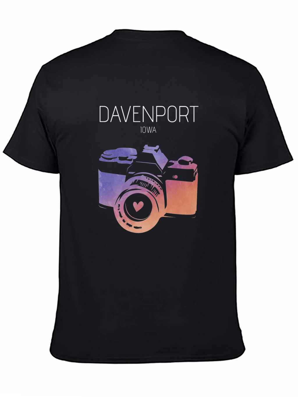 Davenport Iowa Camera Graphic Tee