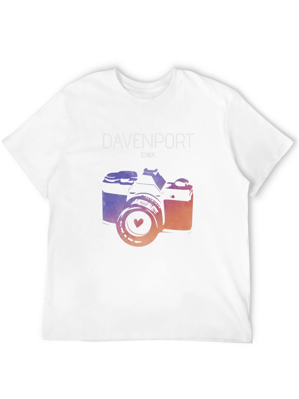 Davenport Iowa Camera Graphic Tee