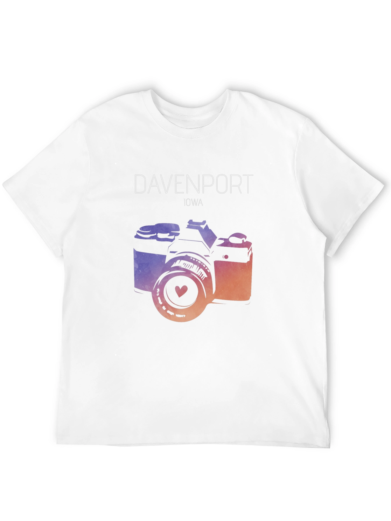 Davenport Iowa Camera Graphic Tee