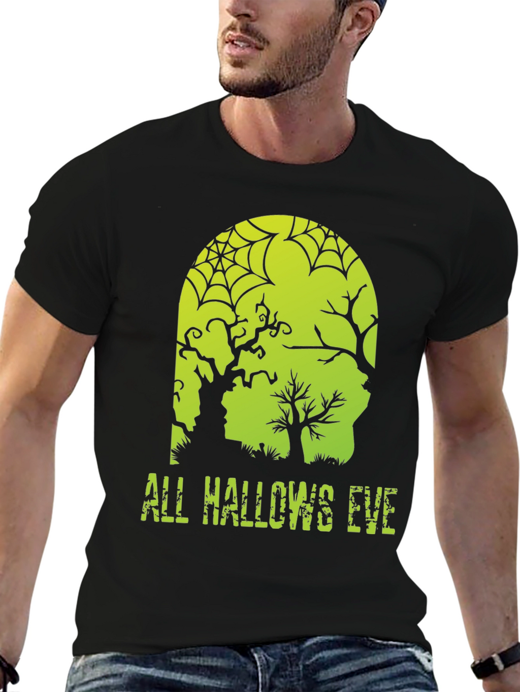 All Hallows Eve Graphic T-Shirt - Halloween Tee