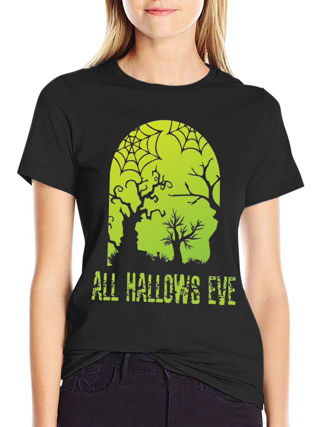 All Hallows Eve Graphic T-Shirt - Halloween Tee