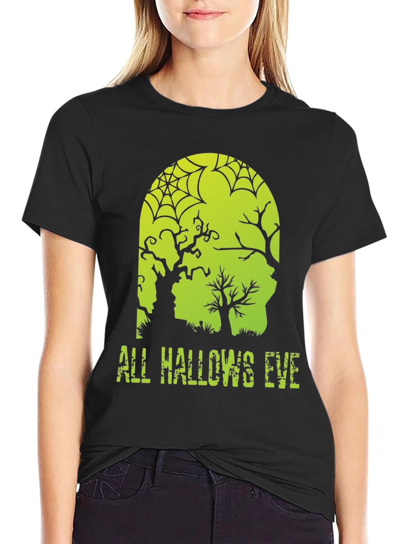 All Hallows Eve Graphic T-Shirt - Halloween Tee