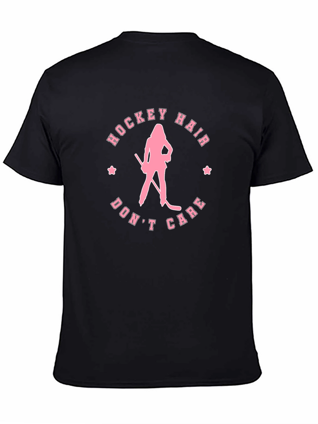 Hockey Hair Dont Care Graphic Tee
