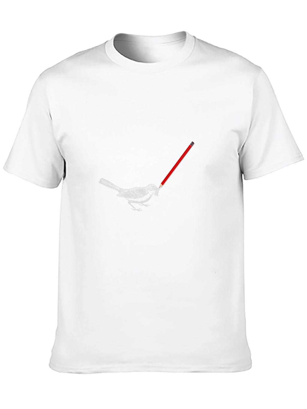 Bird with Pencil Graphic Tee
