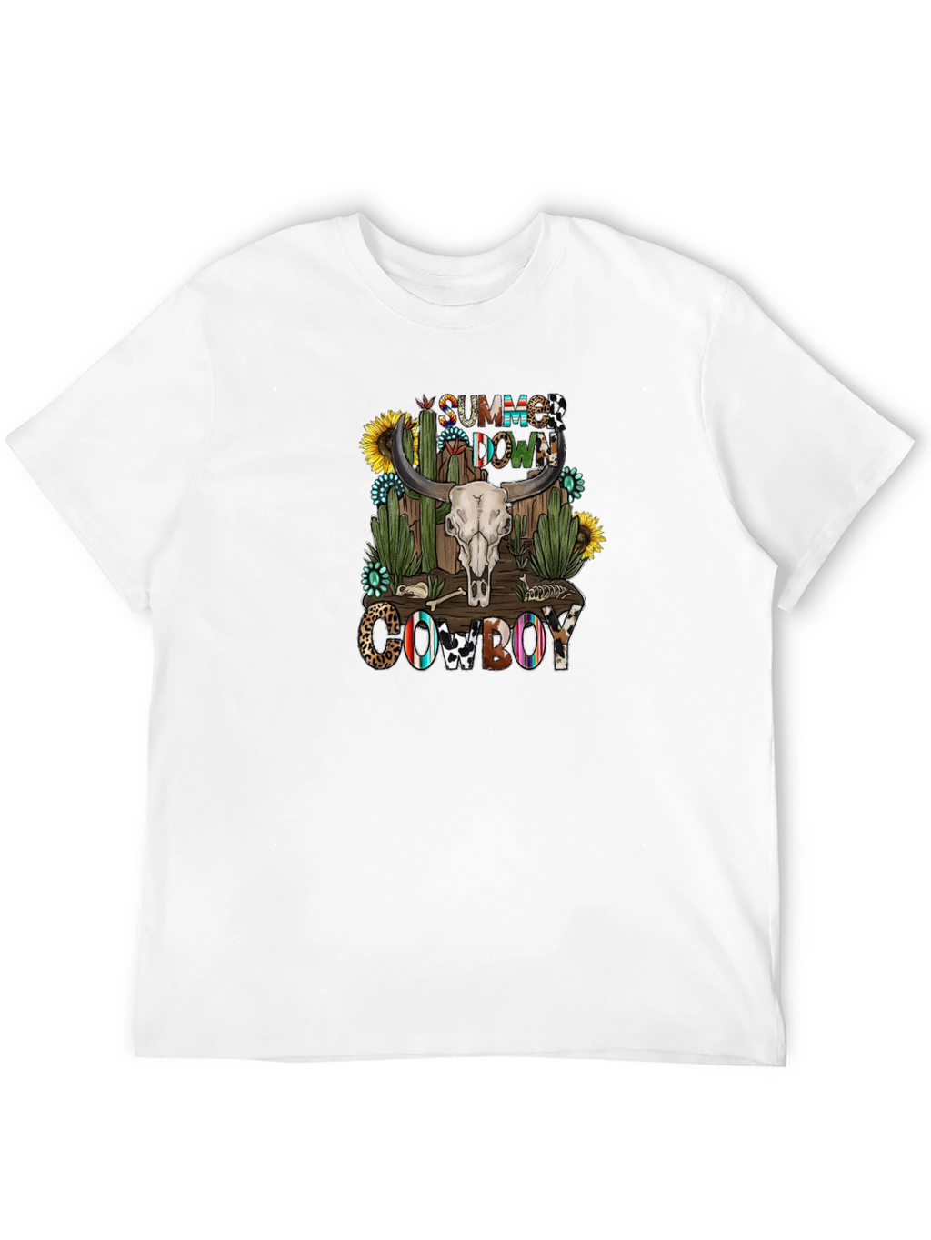 Summer Down Cowboy Graphic T-Shirt