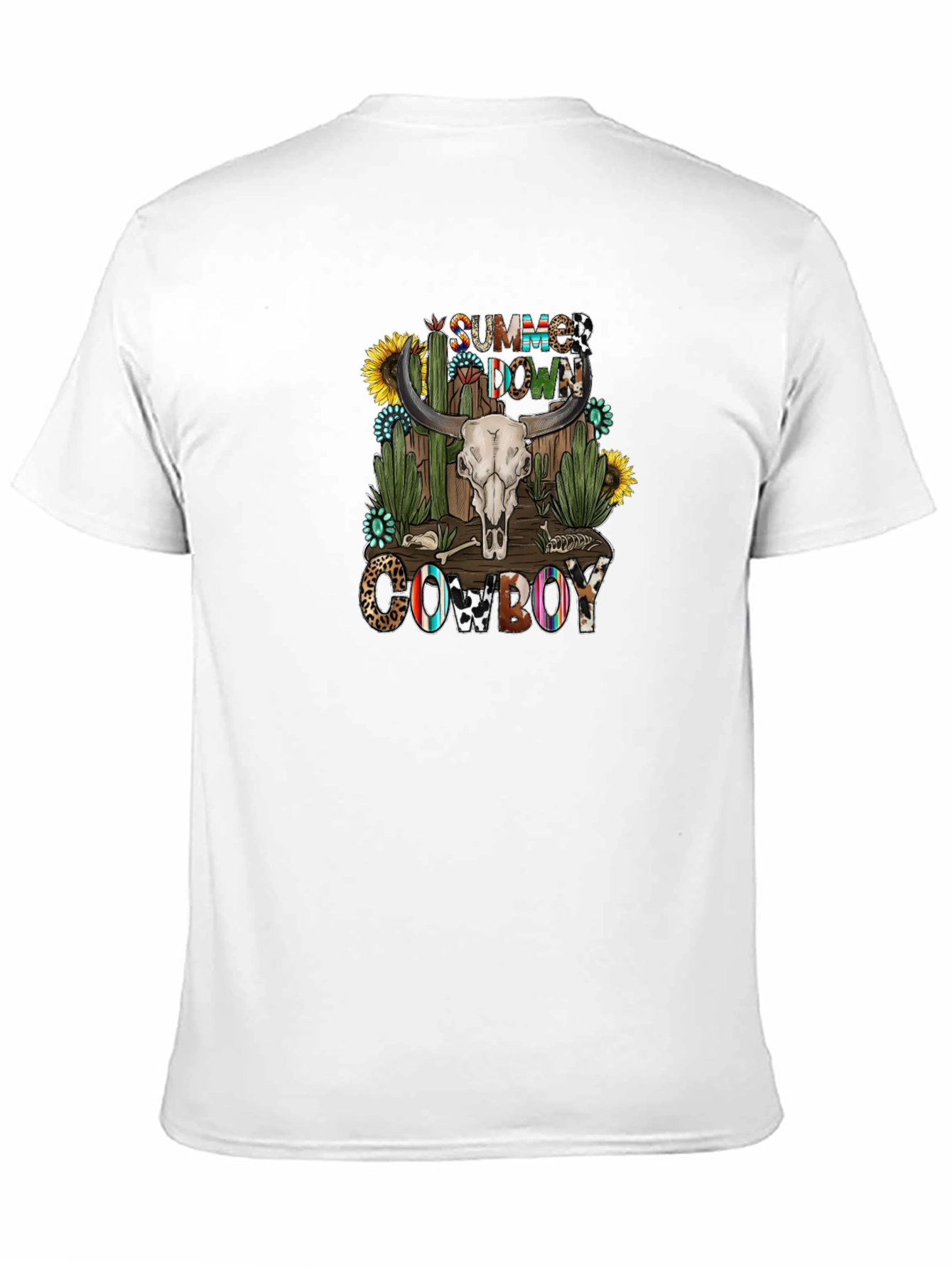 Summer Down Cowboy Graphic T-Shirt