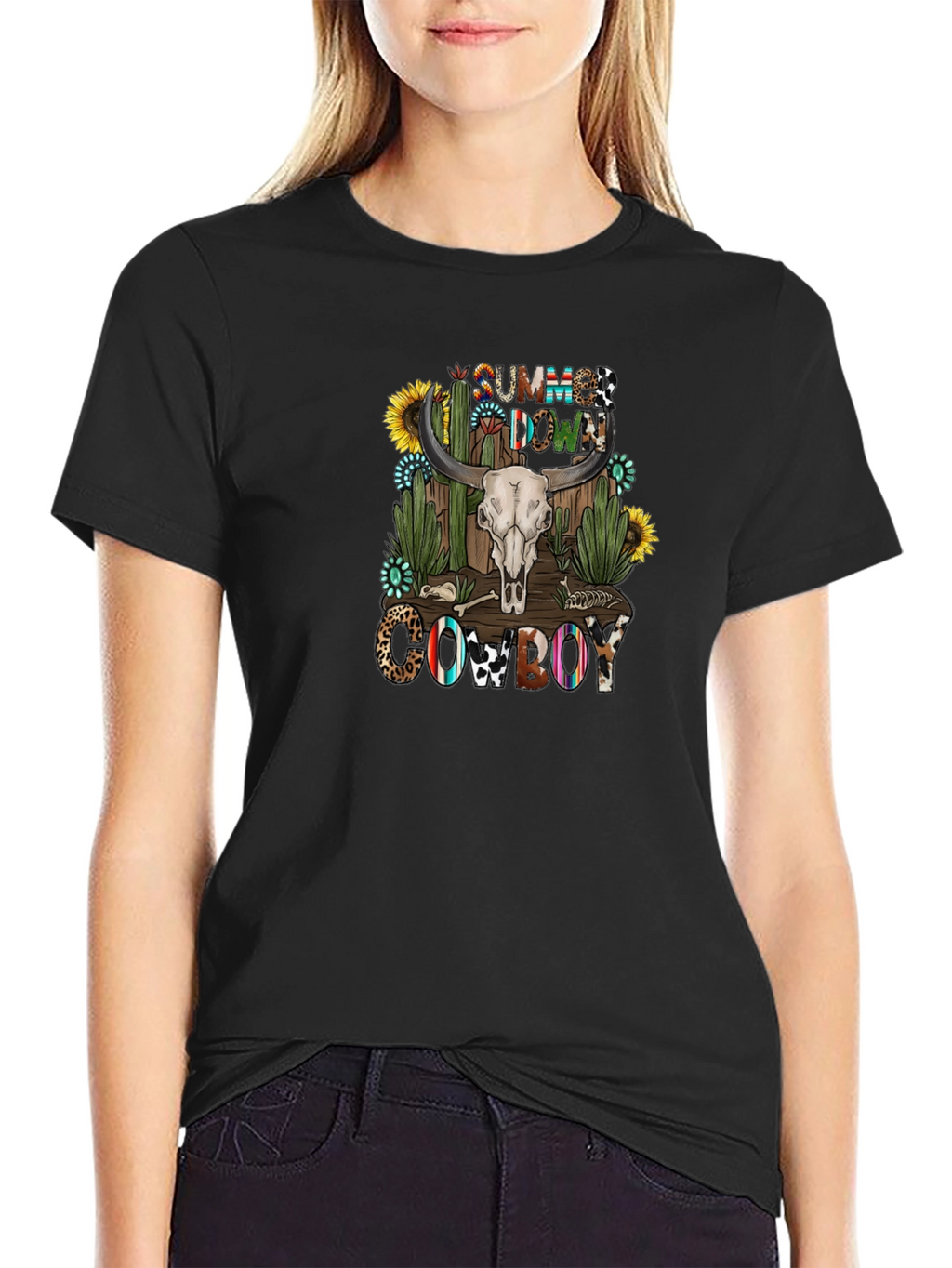 Summer Down Cowboy Graphic T-Shirt