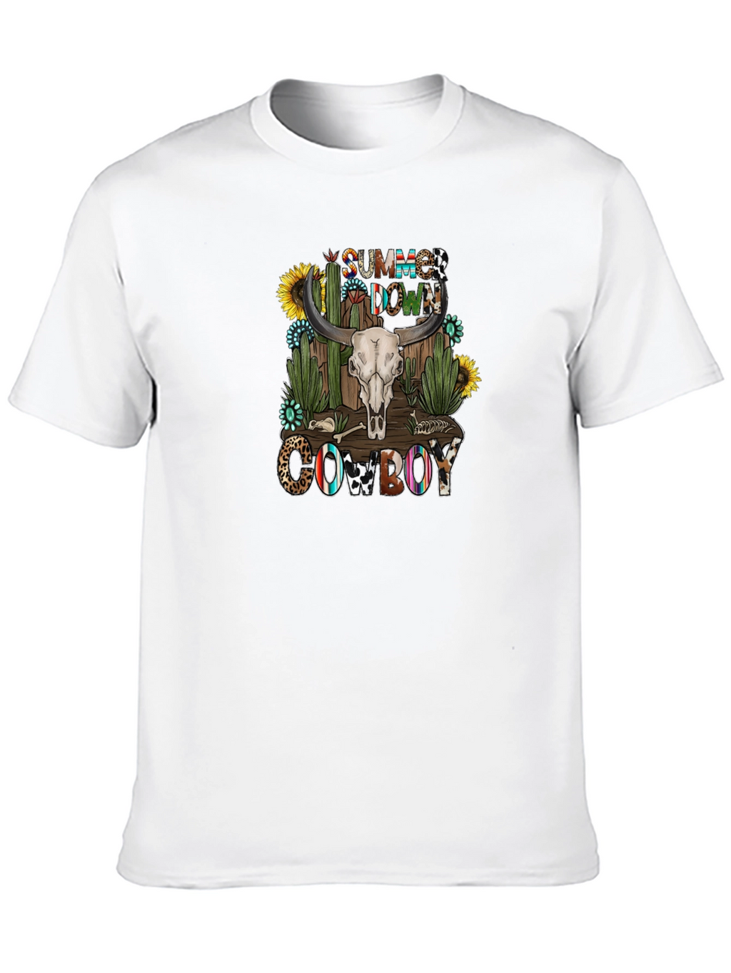 Summer Down Cowboy Graphic T-Shirt