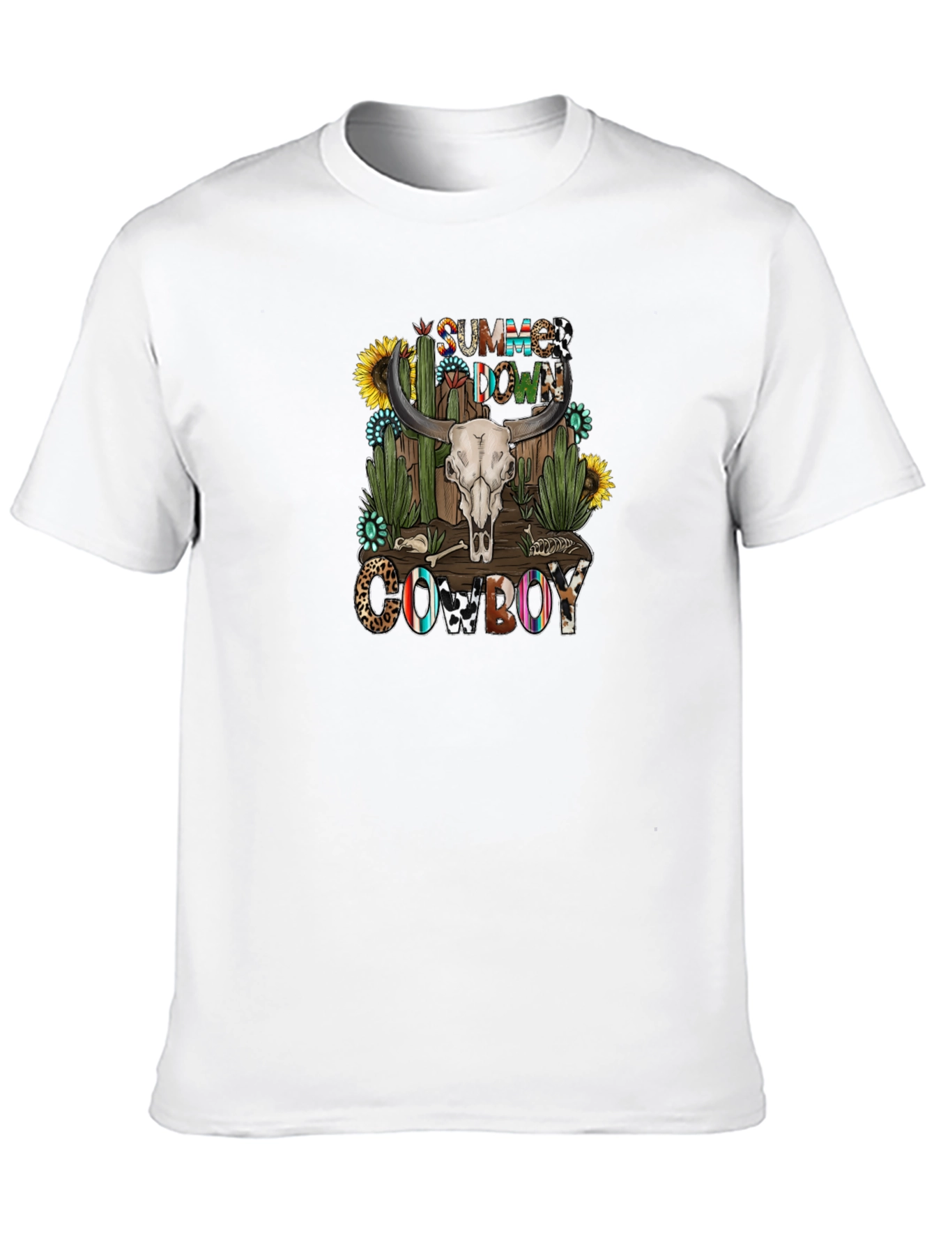 Summer Down Cowboy Graphic T-Shirt