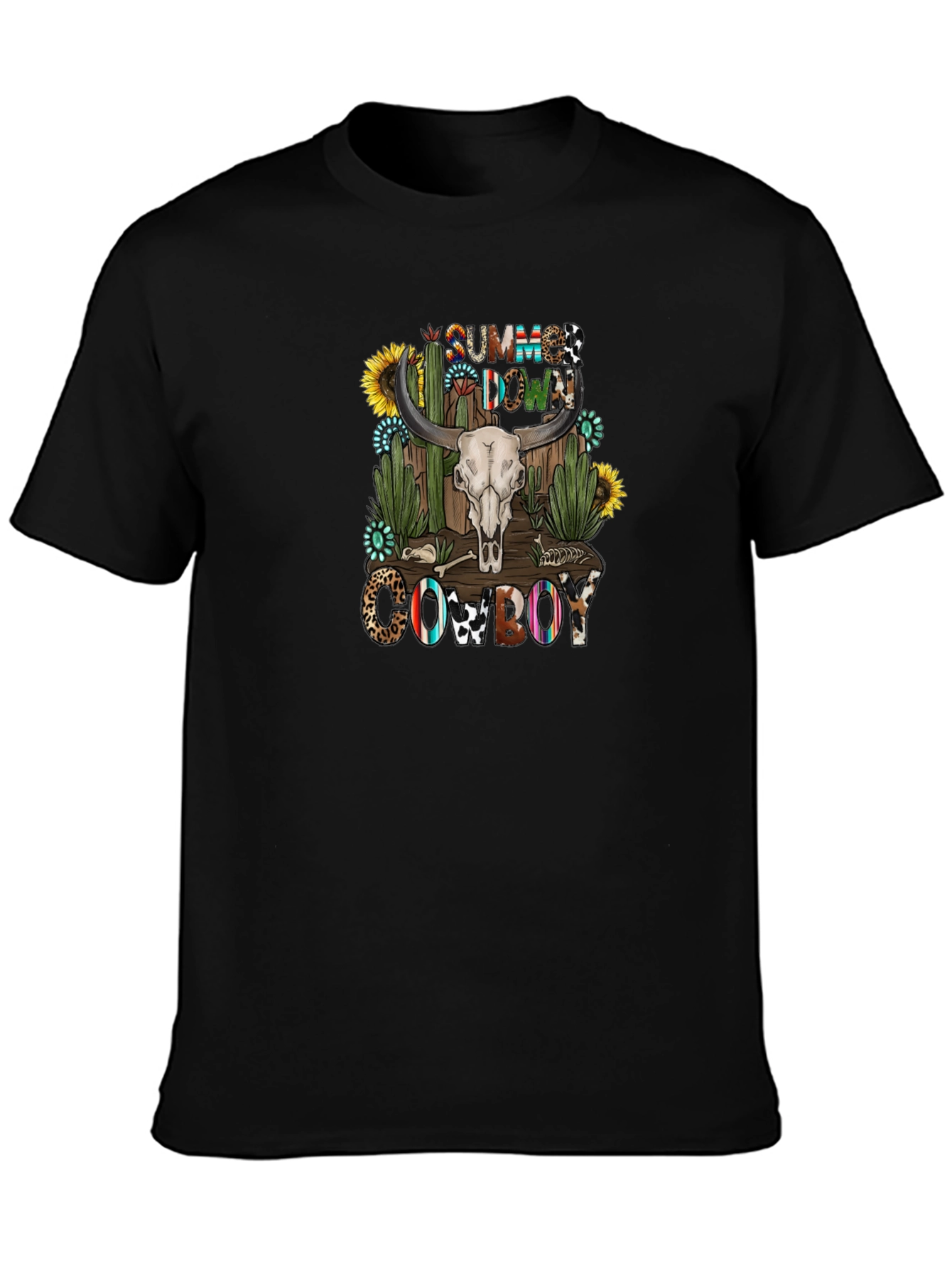 Summer Down Cowboy Graphic T-Shirt