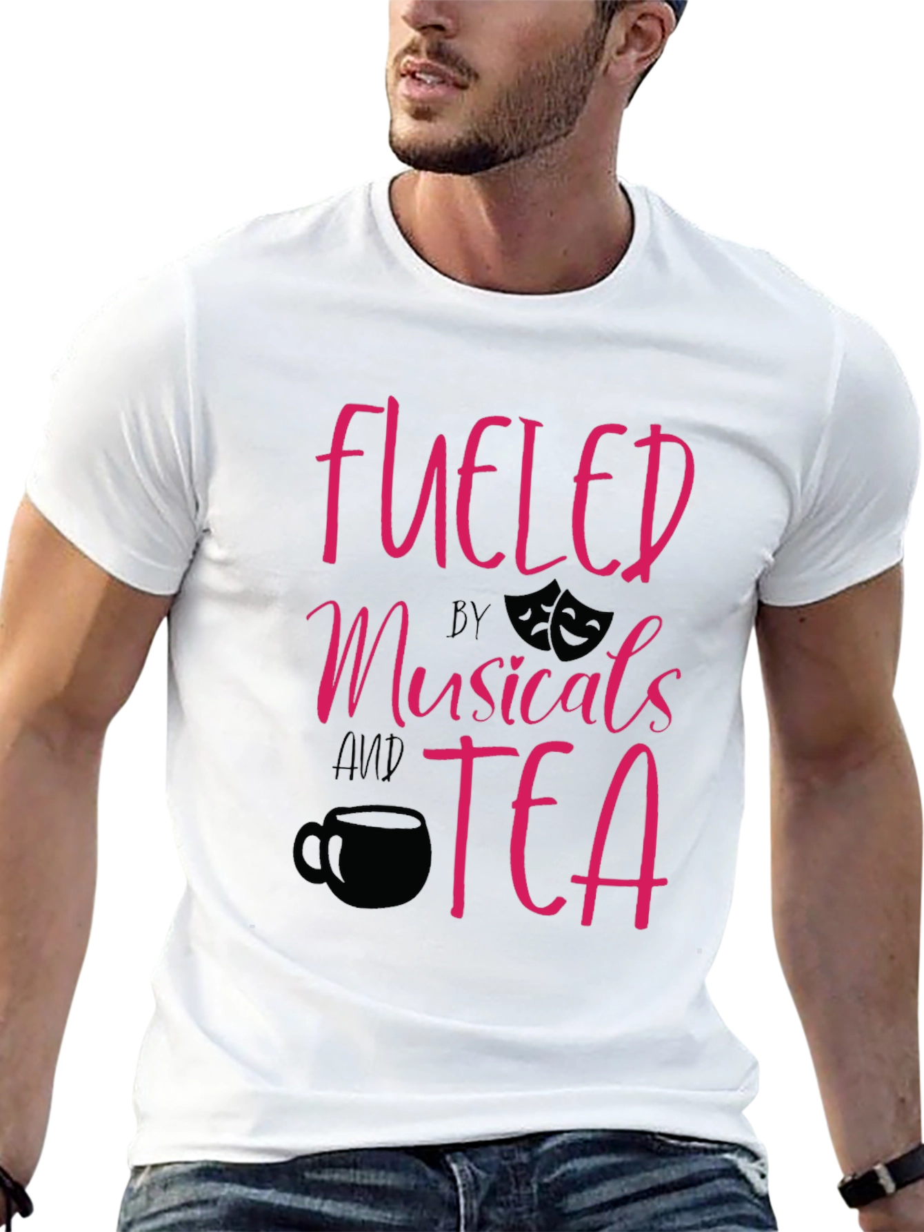 Fueled by Musicals and Tea Graphic T-Shirt