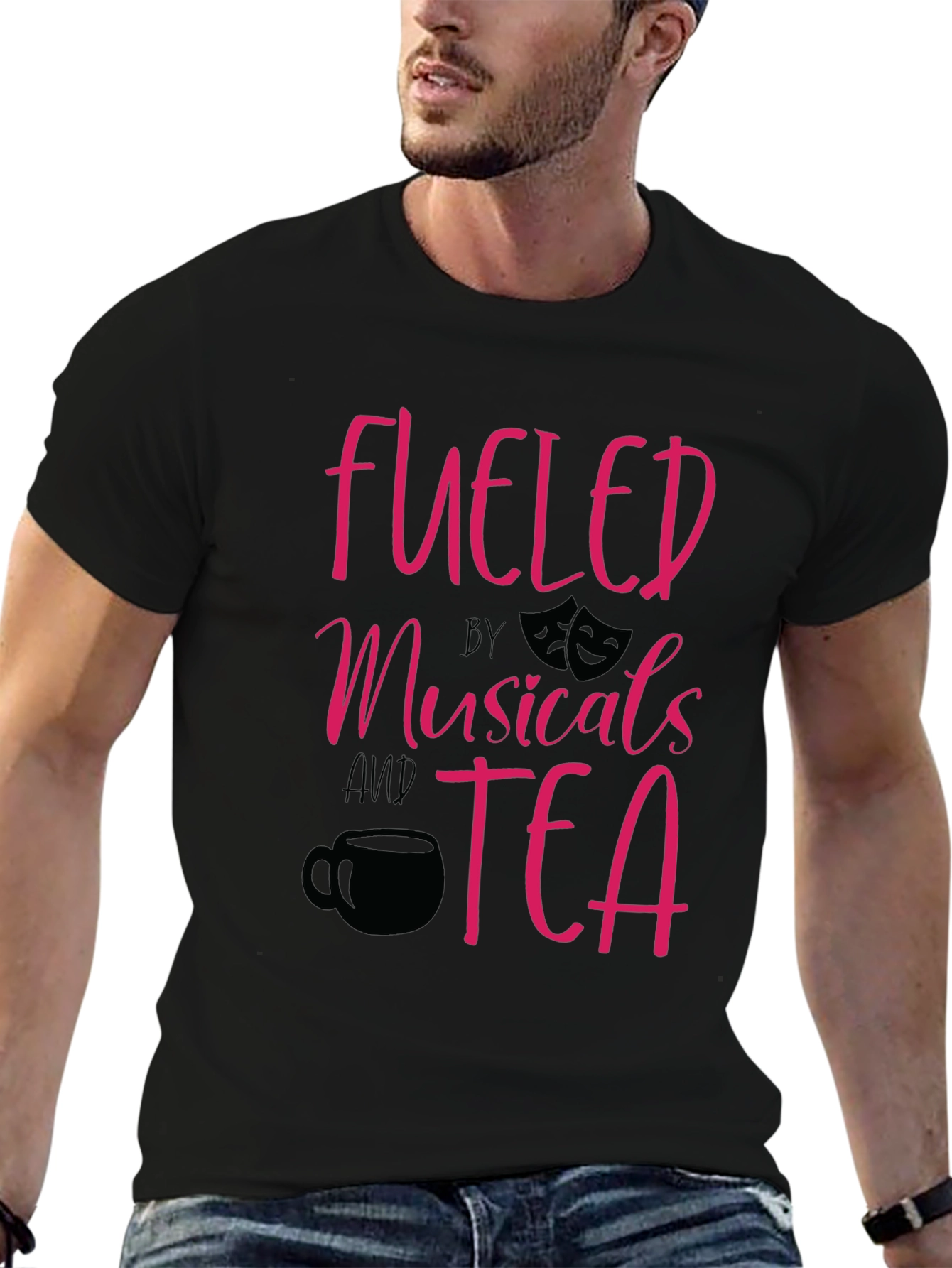 Fueled by Musicals and Tea Graphic T-Shirt