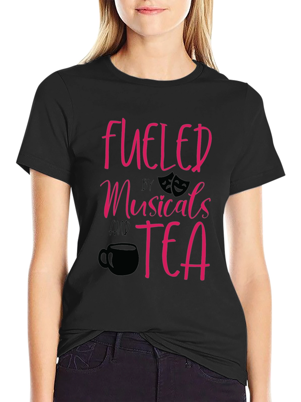 Fueled by Musicals and Tea Graphic T-Shirt