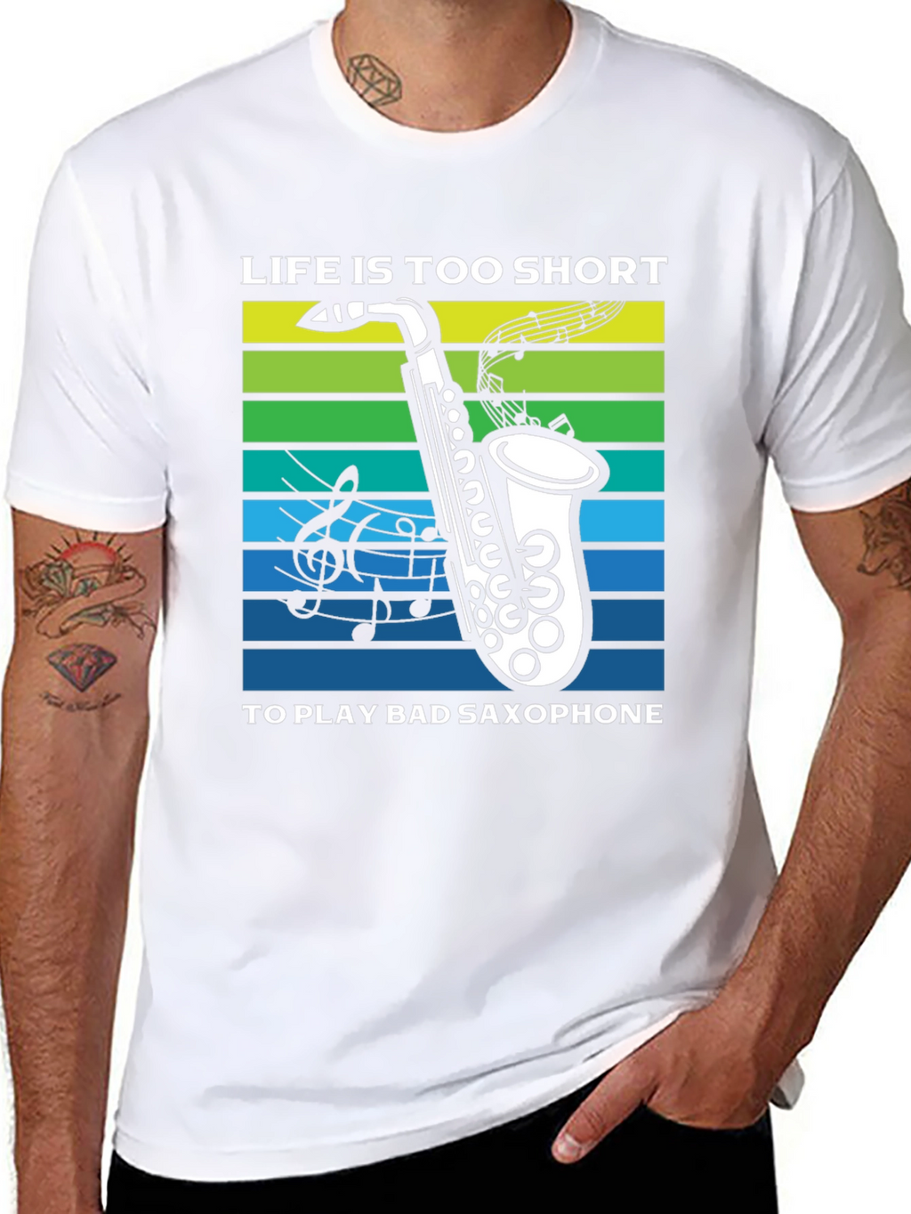 Life is Too Short Saxophone T-Shirt