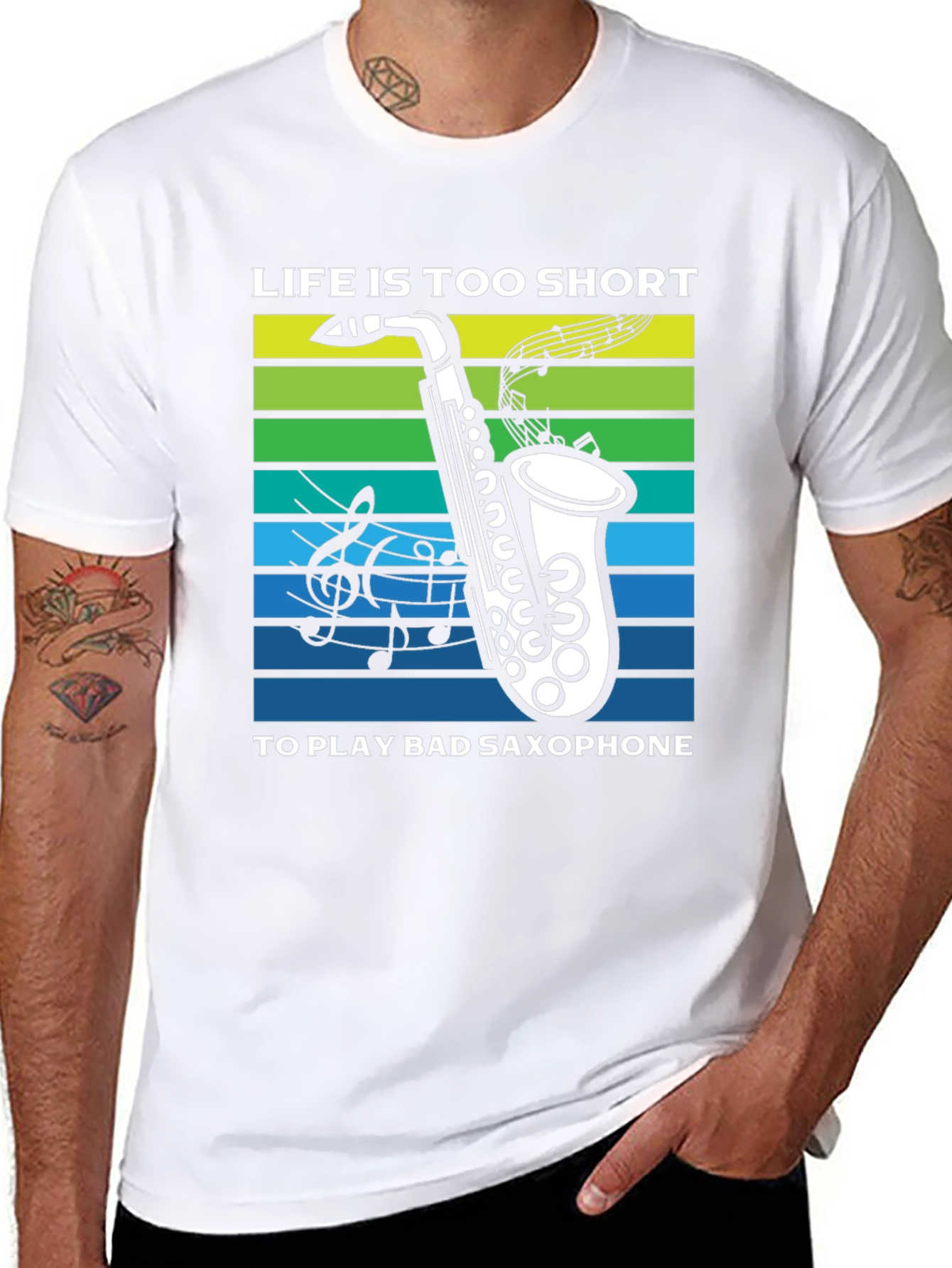 Life is Too Short Saxophone T-Shirt