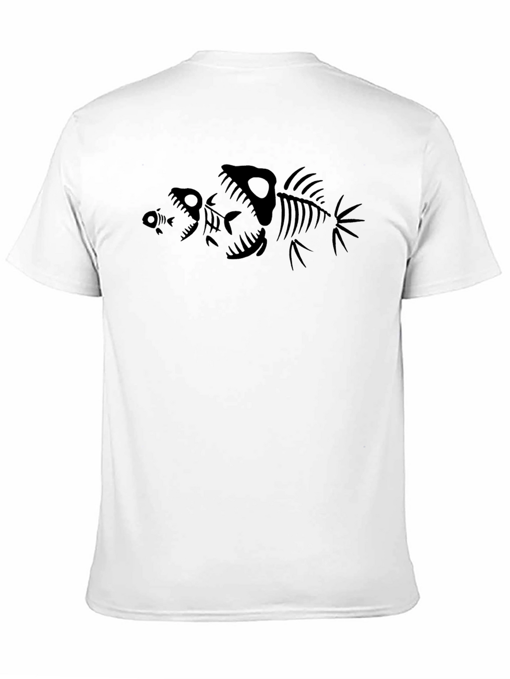 Black Fish Skeleton Graphic Tee