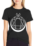Occult Moon Phase Graphic T-Shirt