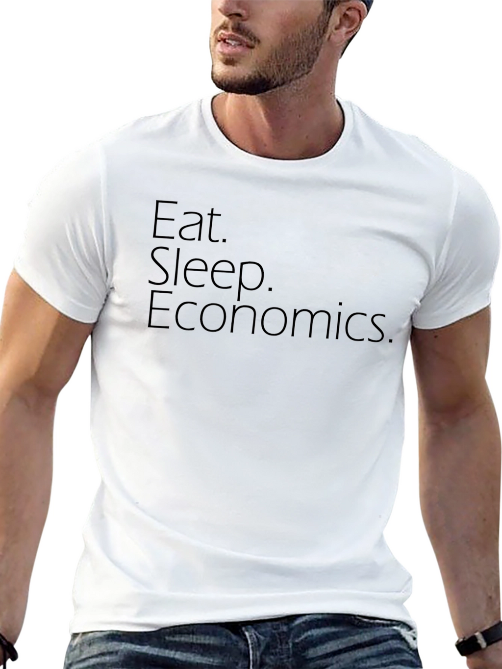 Eat Sleep Economics T-Shirt - Black