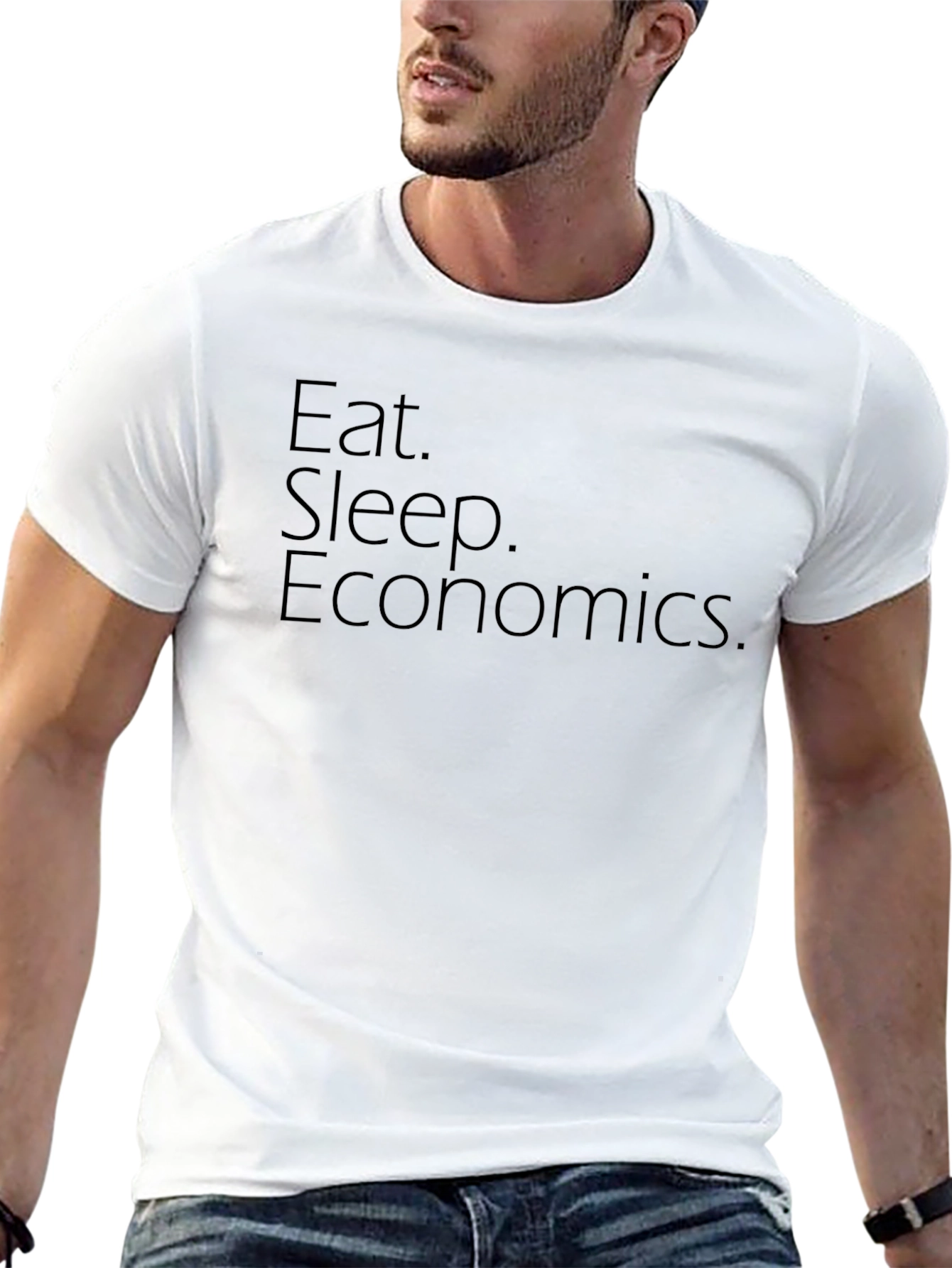 Eat Sleep Economics T-Shirt - Black