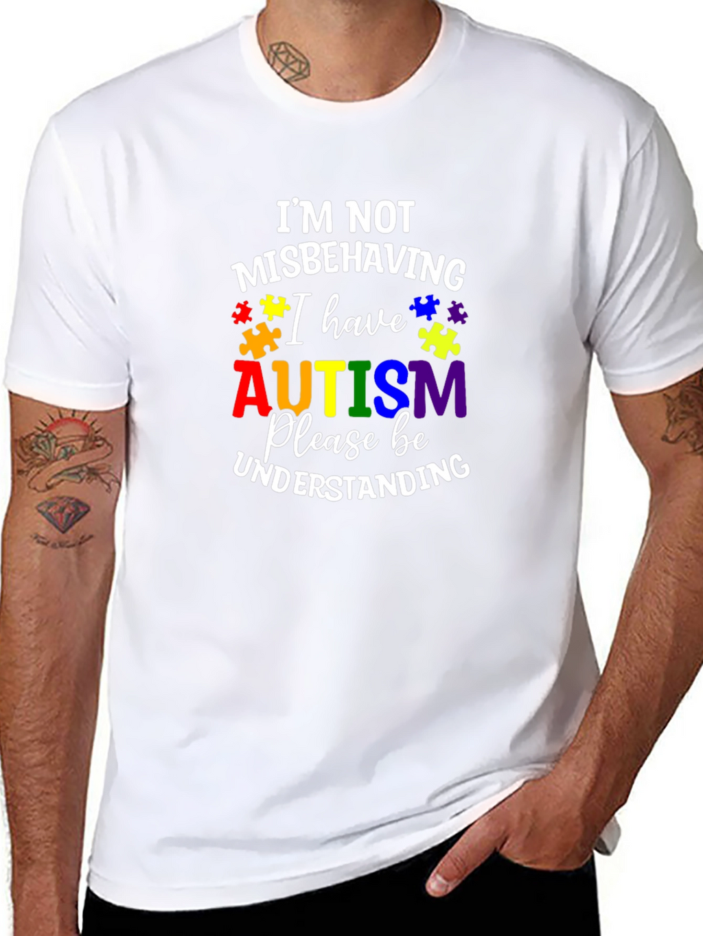 Autism Awareness T-Shirt: Im Not Misbehaving