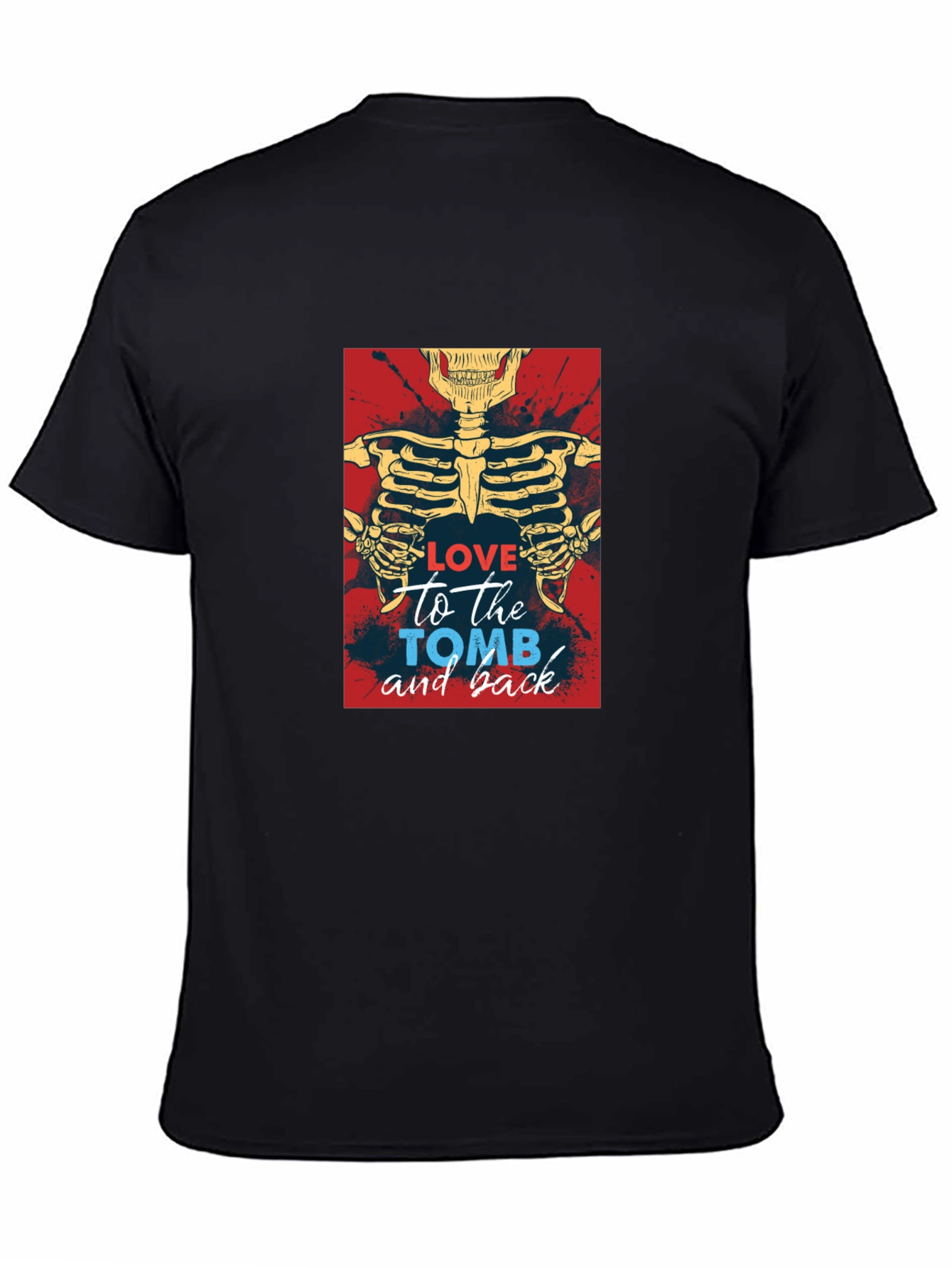 Love To The Tomb Skeleton Graphic Tee