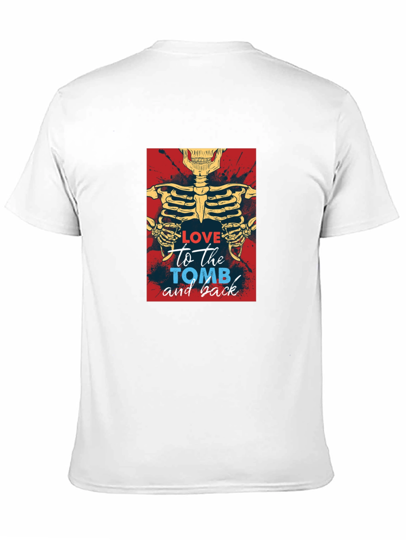 Love To The Tomb Skeleton Graphic Tee
