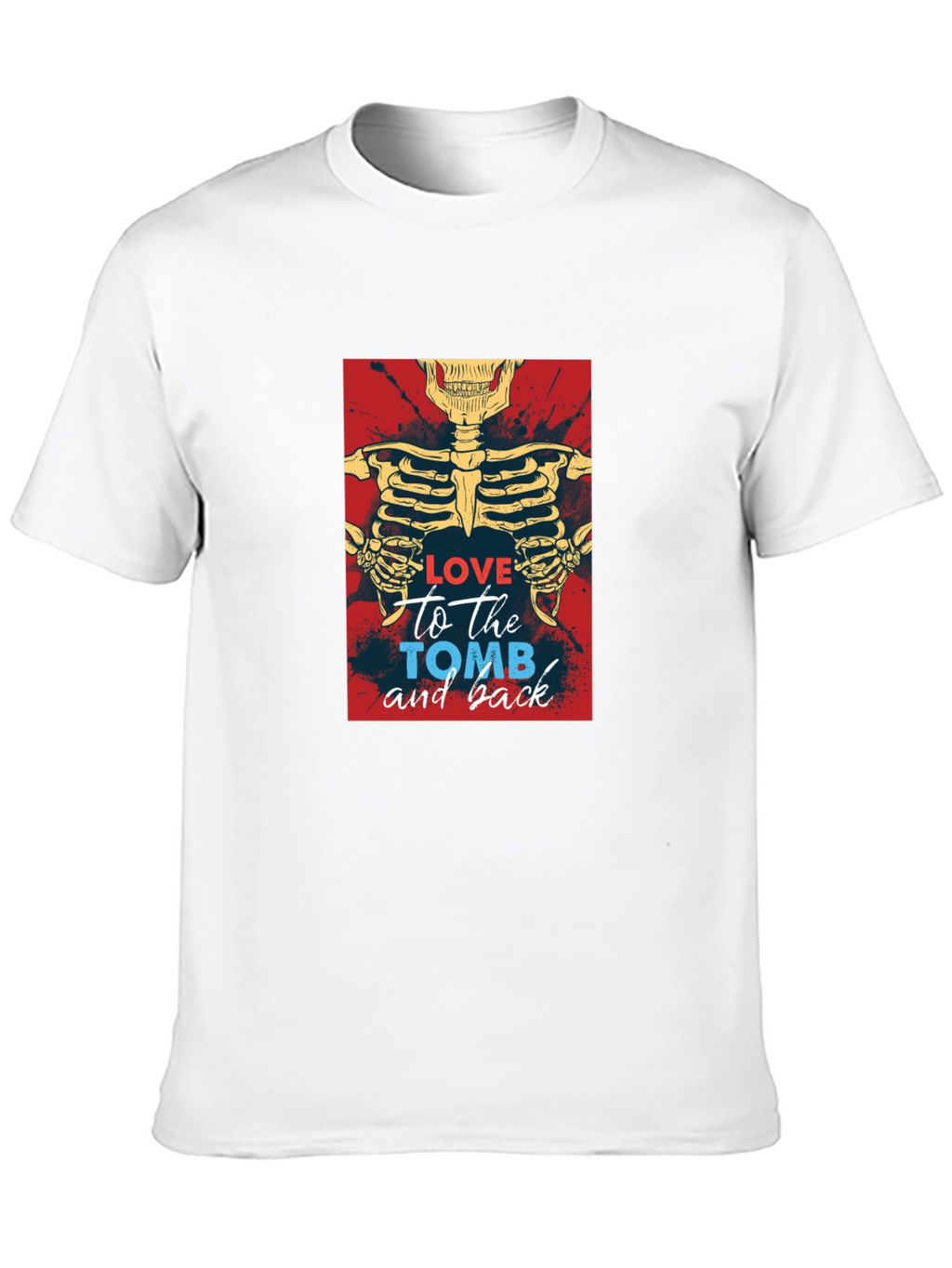Love To The Tomb Skeleton Graphic Tee
