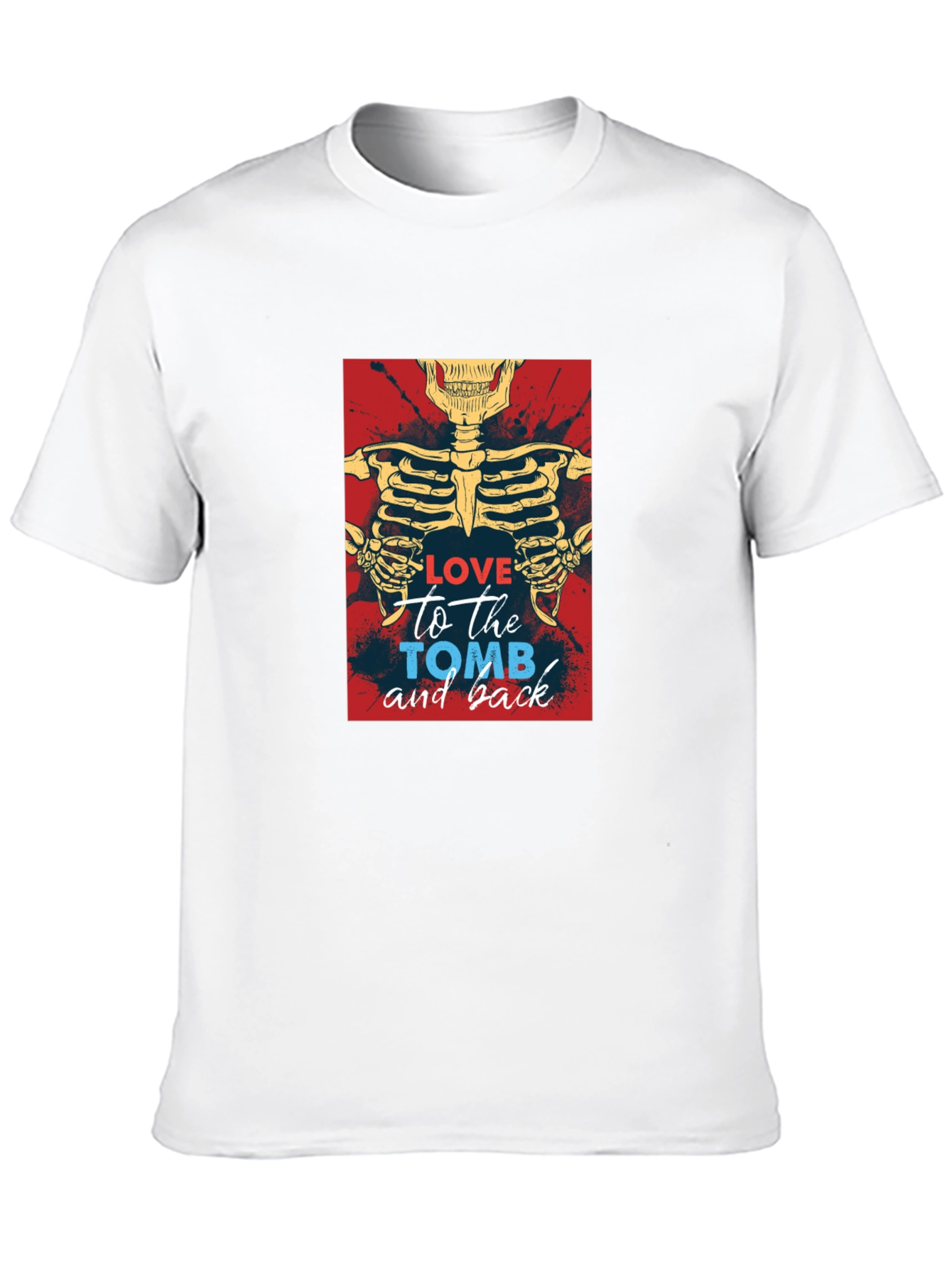 Love To The Tomb Skeleton Graphic Tee