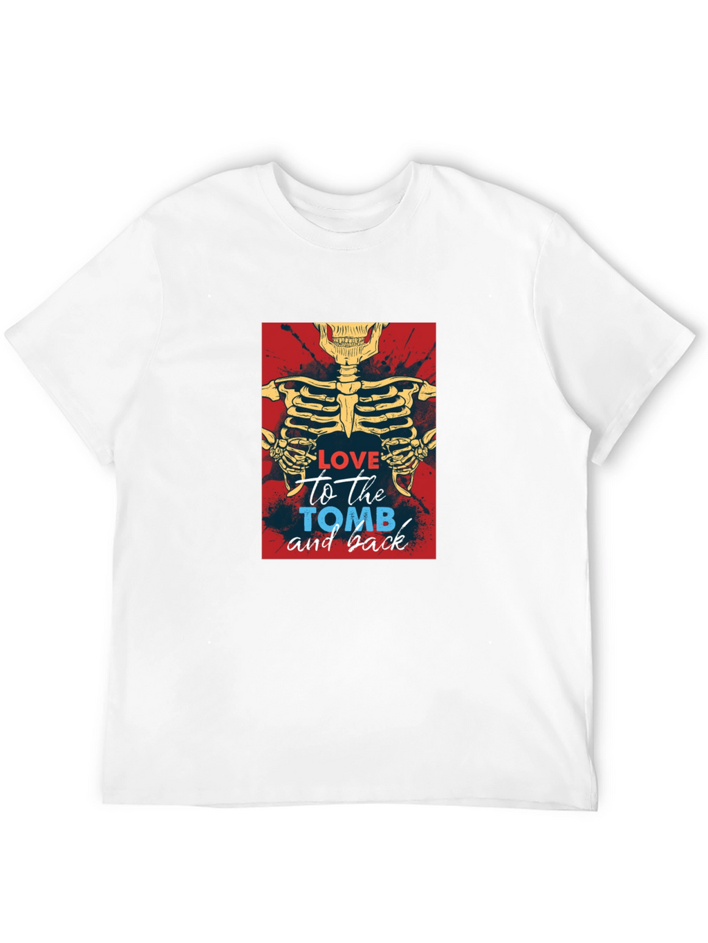 Love To The Tomb Skeleton Graphic Tee