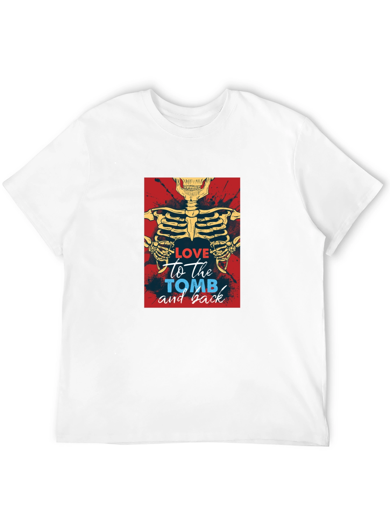 Love To The Tomb Skeleton Graphic Tee