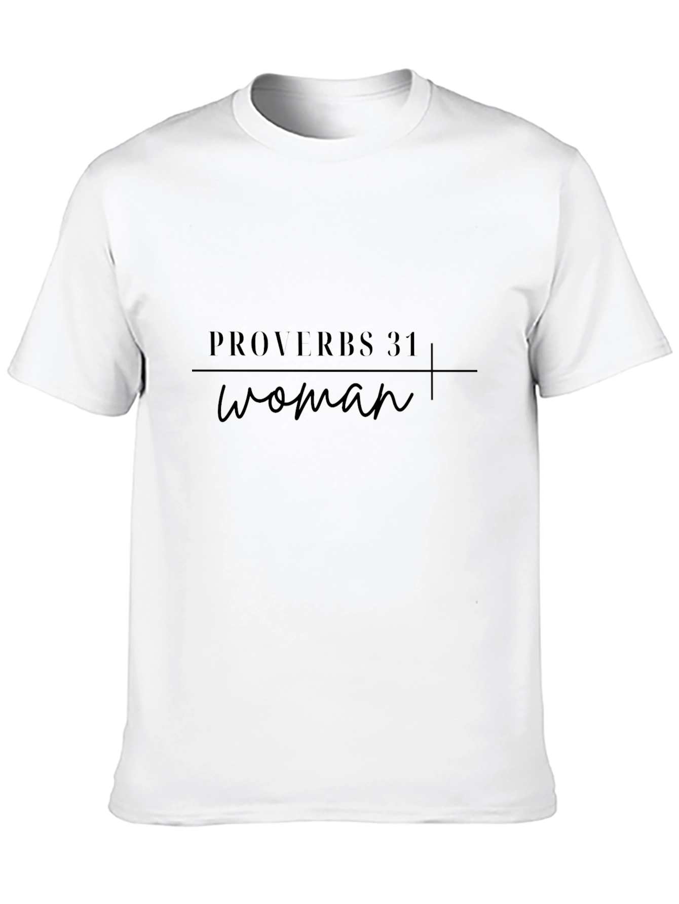Proverbs 31 Woman Black Graphic Tee